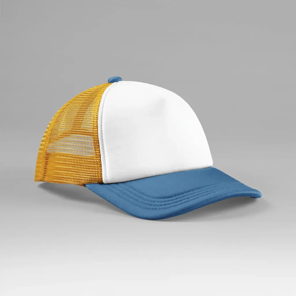 Meerkleurige 5-panel truckerpet — productfoto 6