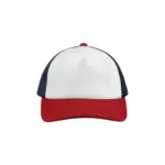 Meerkleurige 5-panel truckerpet, navy / red — productfoto 5