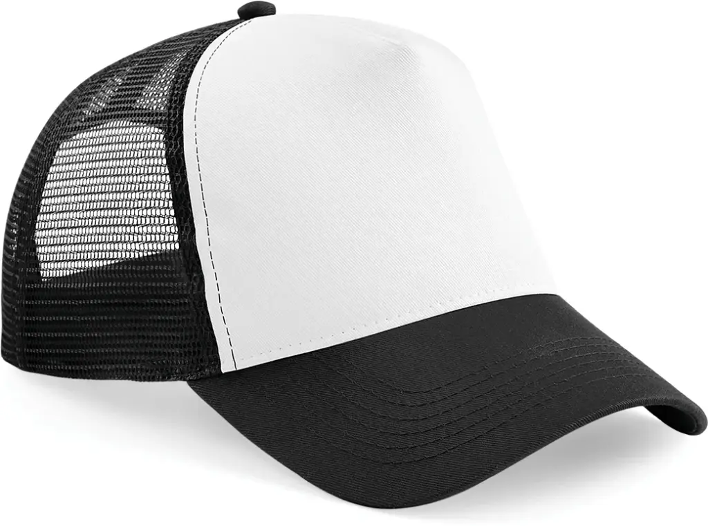 PS_B640_BLACK-WHITE - Hidalgo Snapback truckerpet, black/white — productfoto 7