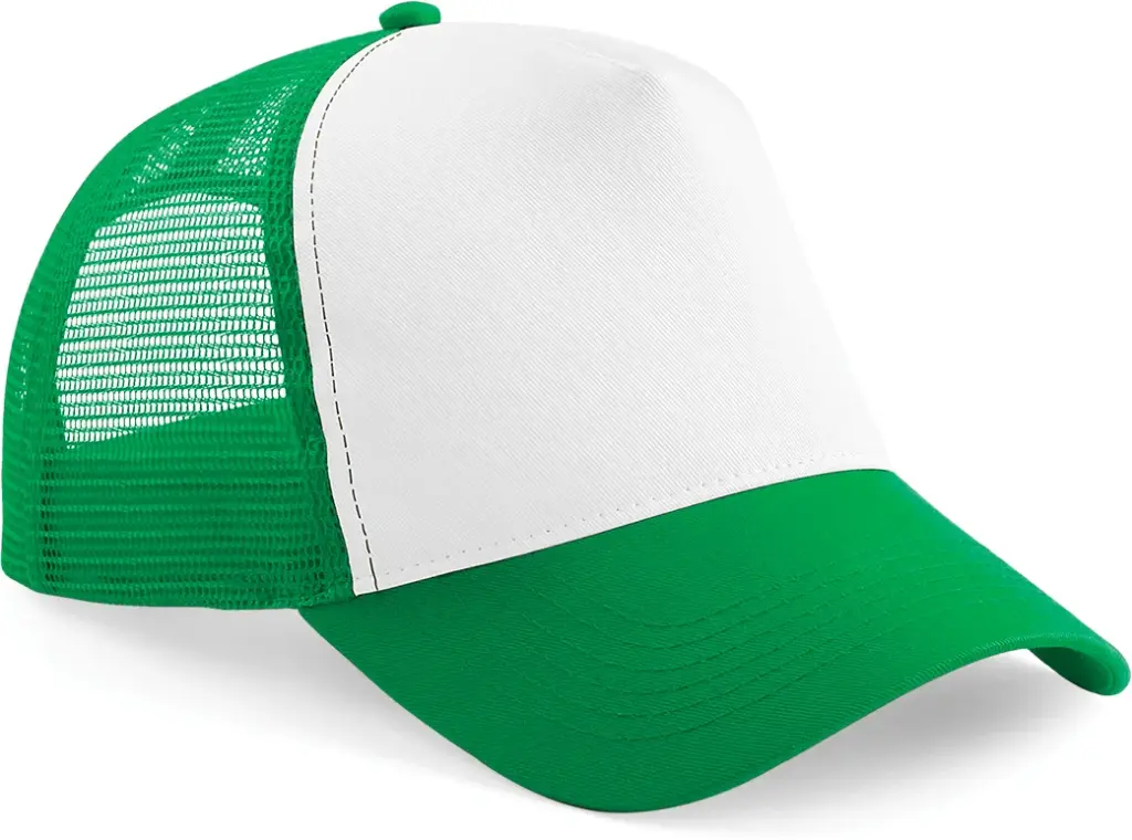 PS_B640_PUREGREEN-WHITE - Hidalgo Snapback truckerpet, pure green / white — productfoto 19