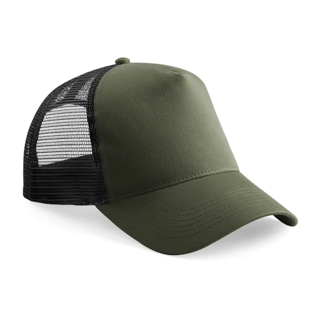 Kinderpet in mesh, verstelbaar aan de achterkant., olive green / black — productfoto 9