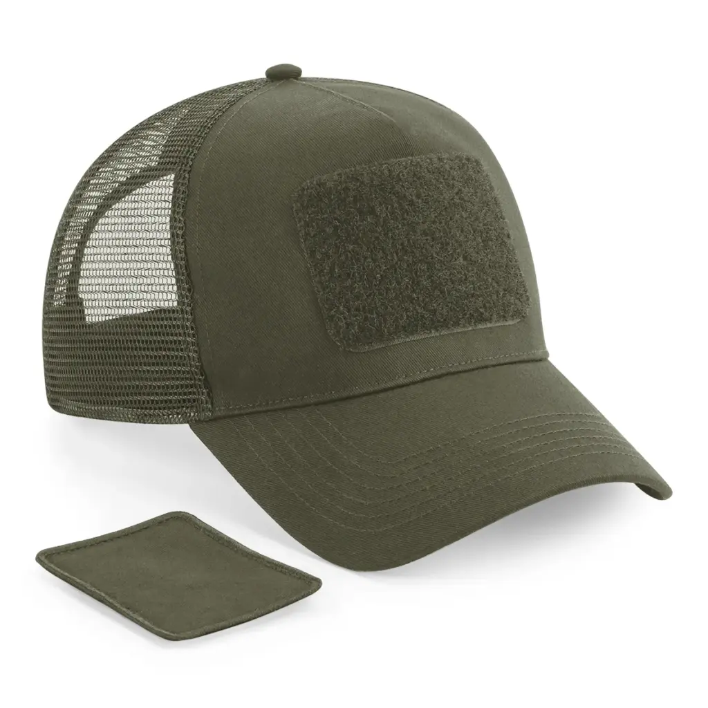 PS_B641-FC_MILITARYGREEN - Hidalgo Meshpet, verstelbaar aan de achterkant met afneembare patch., military green — productfoto 9