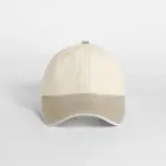 B673 - Compacte vintage cap met contrasterende klep, natural / vintage desert sand — productfoto 4
