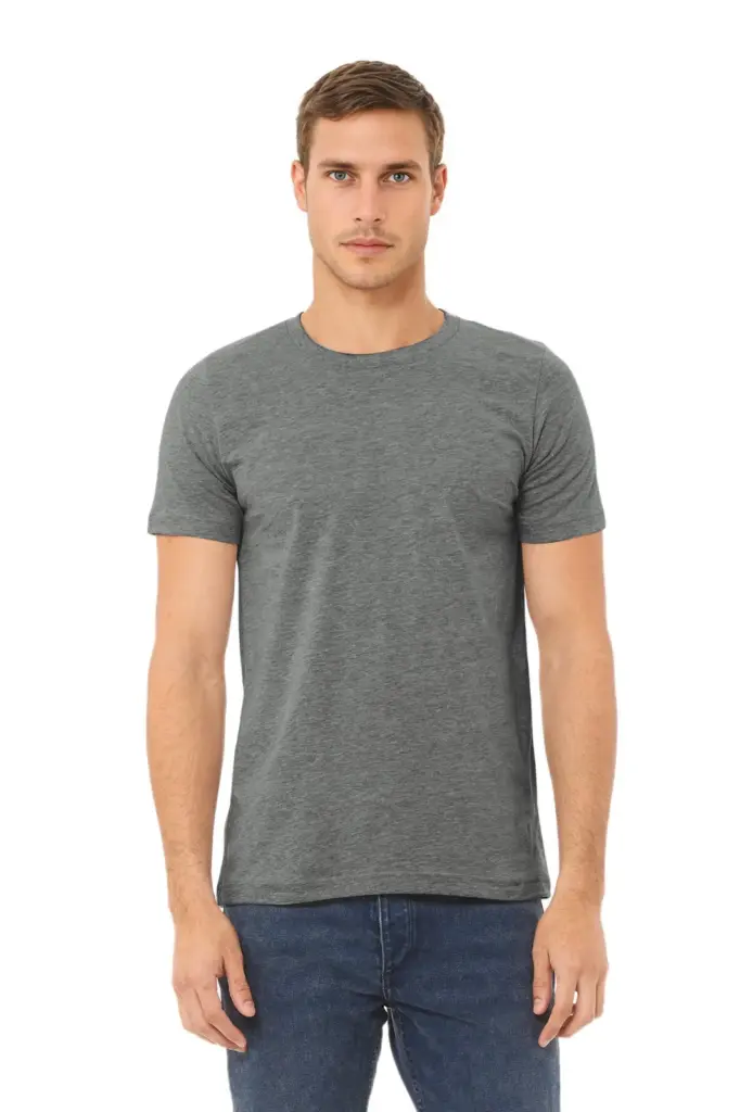 Heather jersey T-shirt met korte mouwen