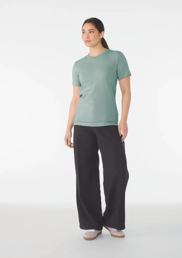 BE3001CVC_2025 - Hidalgo Heather jersey T-shirt met korte mouwen — productfoto 3