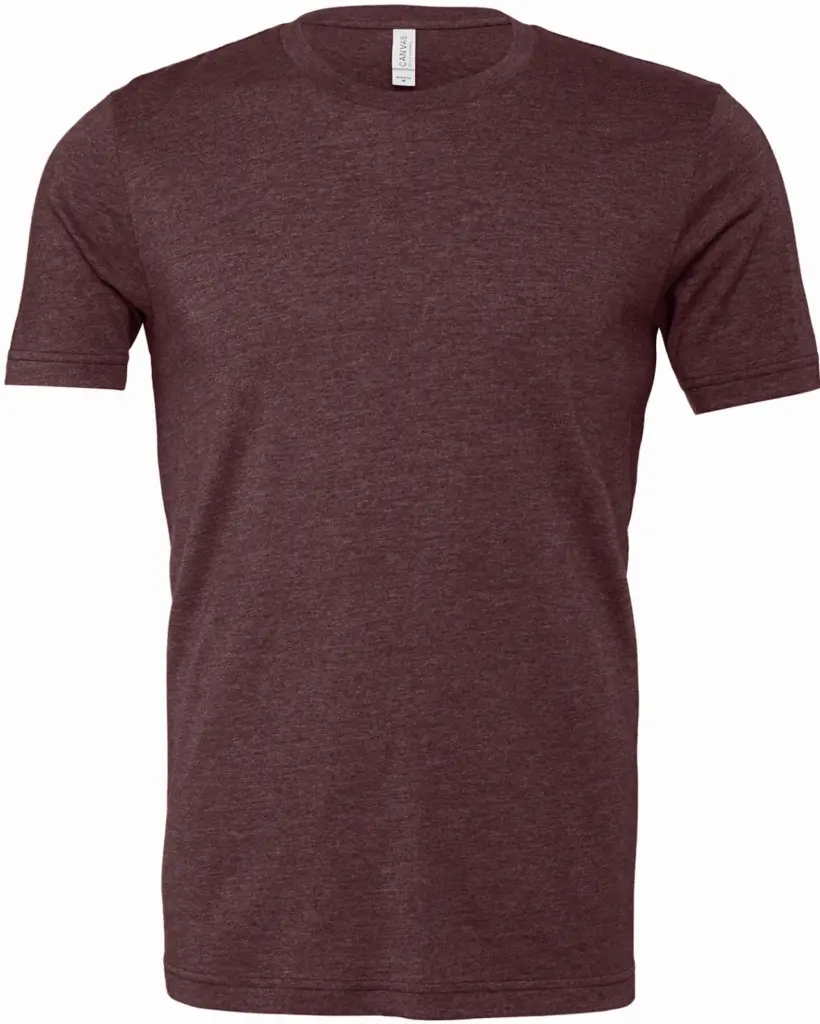 PS_BE3001CVC_HEATHERMAROON - Hidalgo Heather jersey T-shirt met korte mouwen, heather maroon — productfoto 11