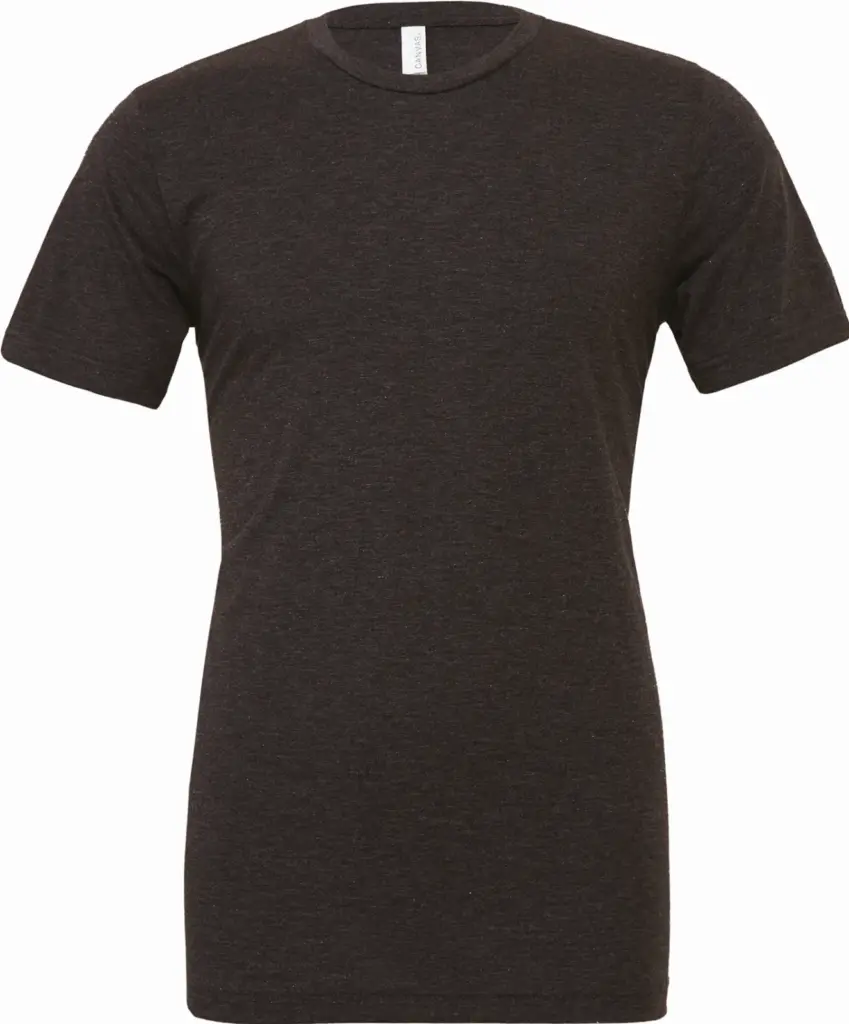Unisex Triblend T-shirt met korte mouwen, charcoal black triblend — productfoto 5