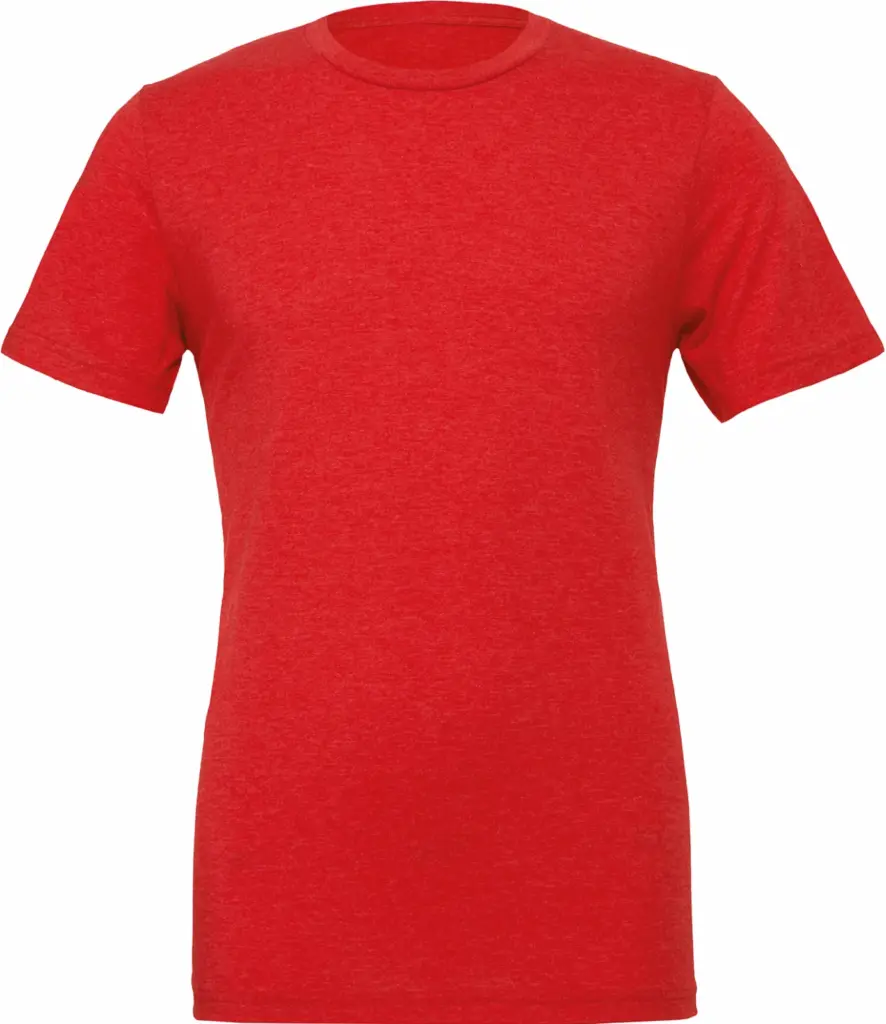Unisex Triblend T-shirt met korte mouwen, red triblend — productfoto 8