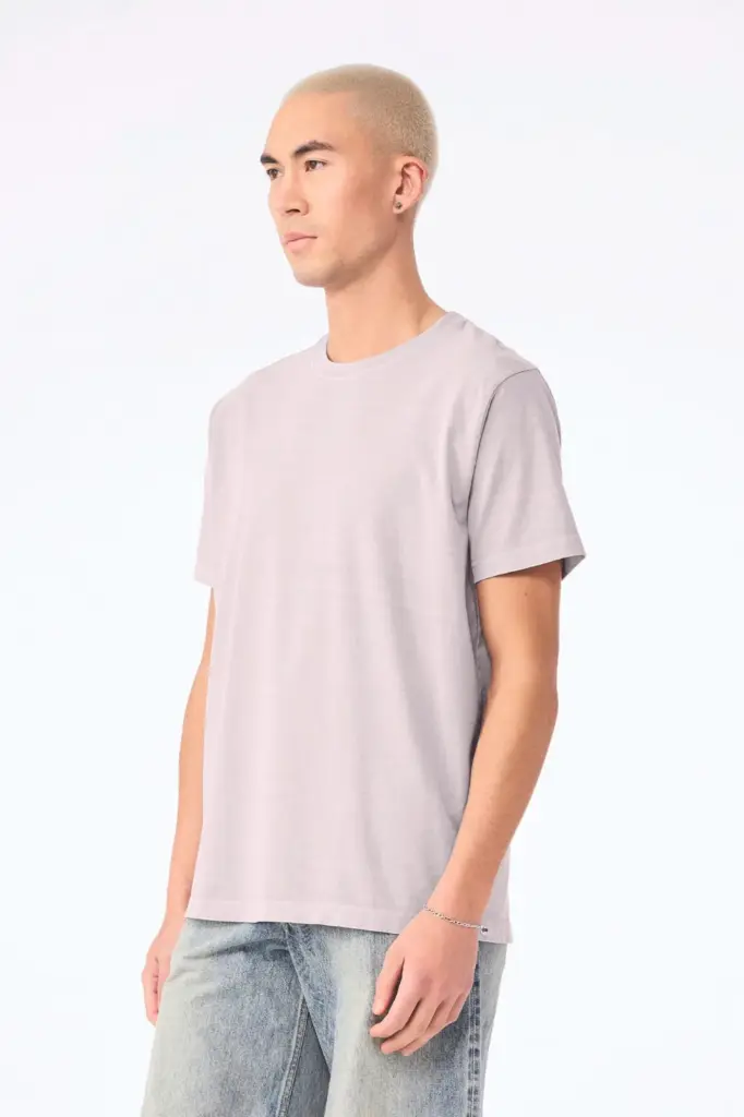 Dik uniseks t-shirt met vintage wash — productfoto 2