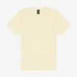 Dik uniseks t-shirt met vintage wash, butter milk — productfoto 5