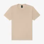 Dik uniseks t-shirt met vintage wash, khaki — productfoto 6