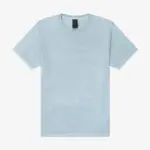 Dik uniseks t-shirt met vintage wash, light washed denim — productfoto 7