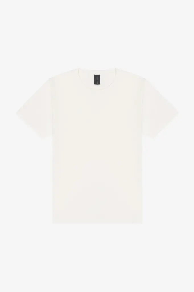 Dik uniseks t-shirt met vintage wash, vintage white — productfoto 8