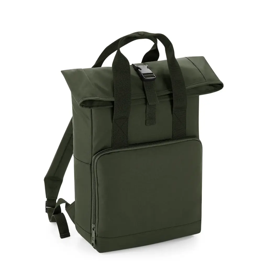 Rugzak met dubbel hengsel, olive green — productfoto 9