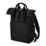 Gerecyclede rugzak voor laptop, black — productfoto 3