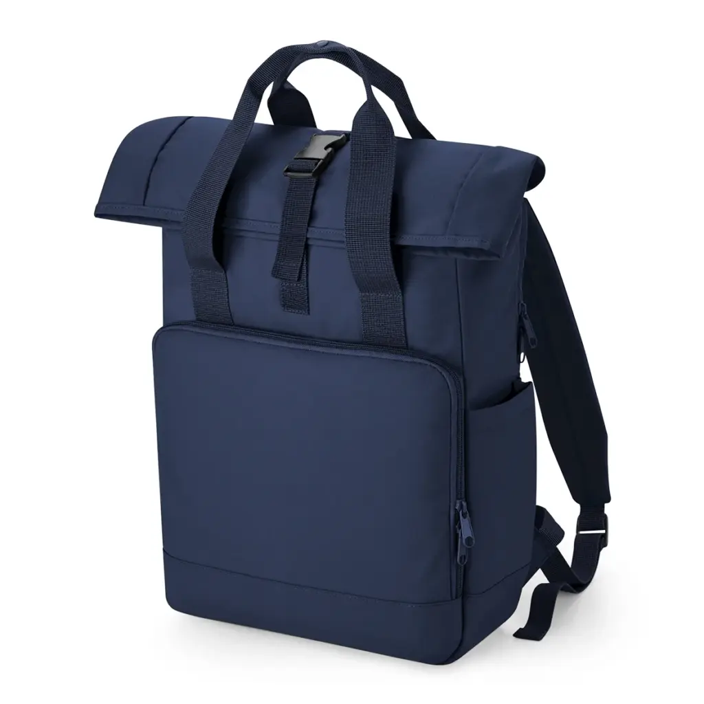 Gerecyclede rugzak voor laptop, navy dusk — productfoto 6