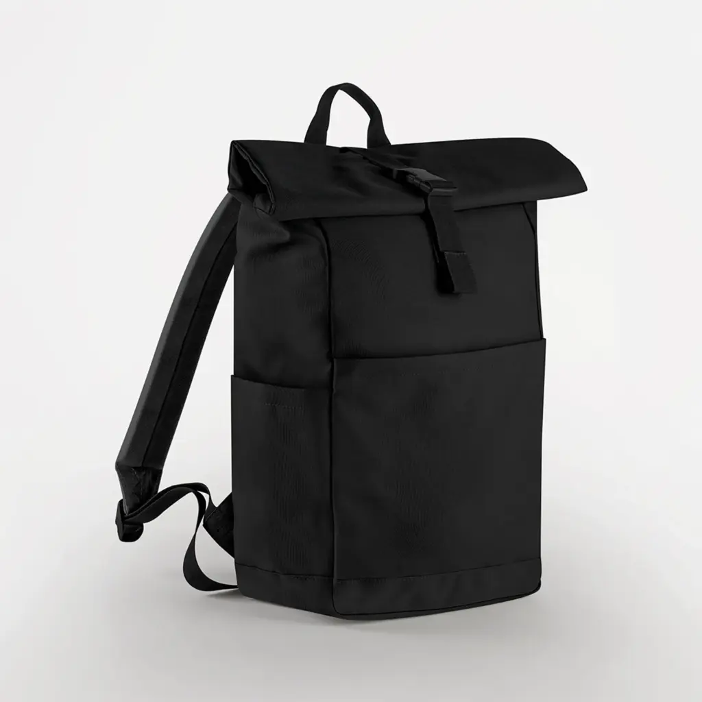 PS_BG186-FS_BLACK - Hidalgo Rugzak Roll Top EveryWear, black — productfoto 2