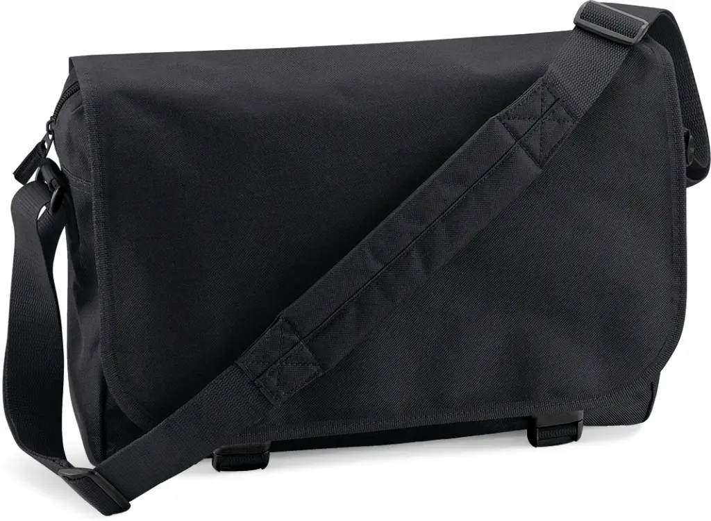 PS_BG21_BLACK - Hidalgo-werbeartikel Messenger Bag, black — productfoto 5