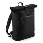 PS_BG286_BLACK - Hidalgo Gerecyclede rugzak Roll-Top, black