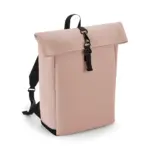 PS_BG335_NUDEPINK - Hidalgo Rugzak met roll-top van mat polyurethaan, nude pink — productfoto 7