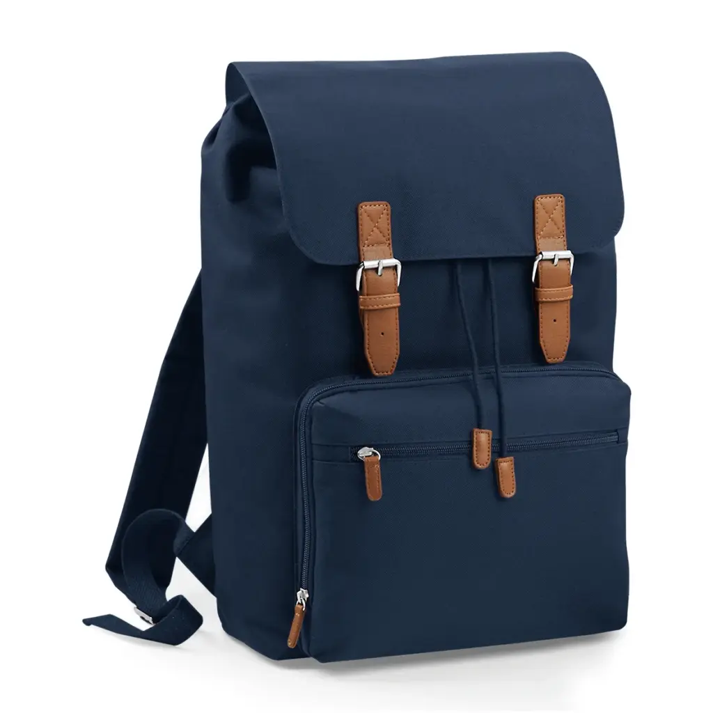 Rugzak Vintage laptop, french navy — productfoto 6