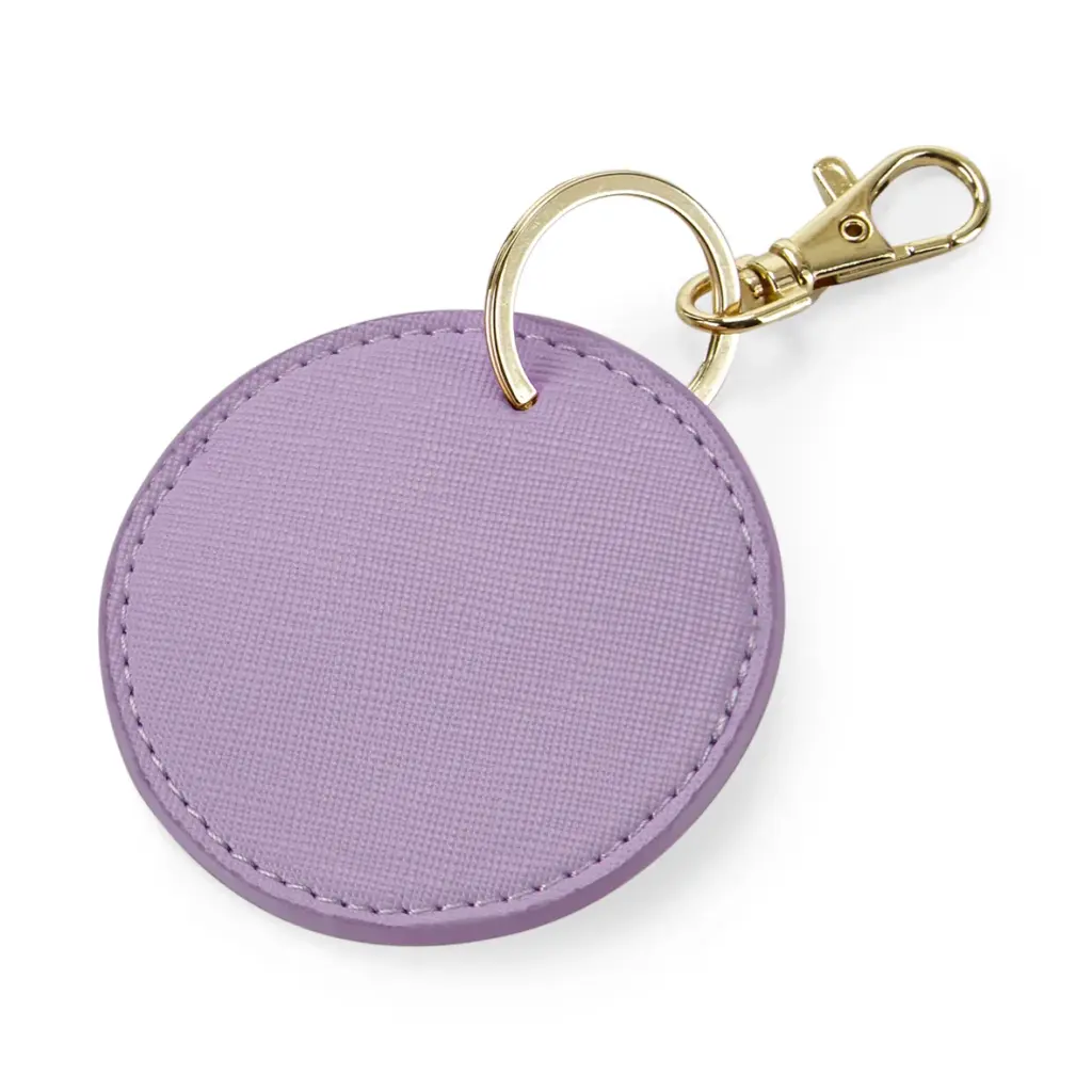 PS_BG745_LILAC - Hidalgo-werbeartikel Ronde sleutelhanger, lilac — productfoto 3