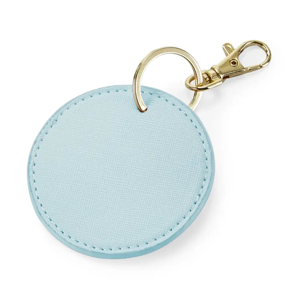 PS_BG745_SOFTBLUE - Hidalgo-werbeartikel Ronde sleutelhanger, soft blue — productfoto 7