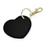 Hartvormige sleutelhanger, black — productfoto 2