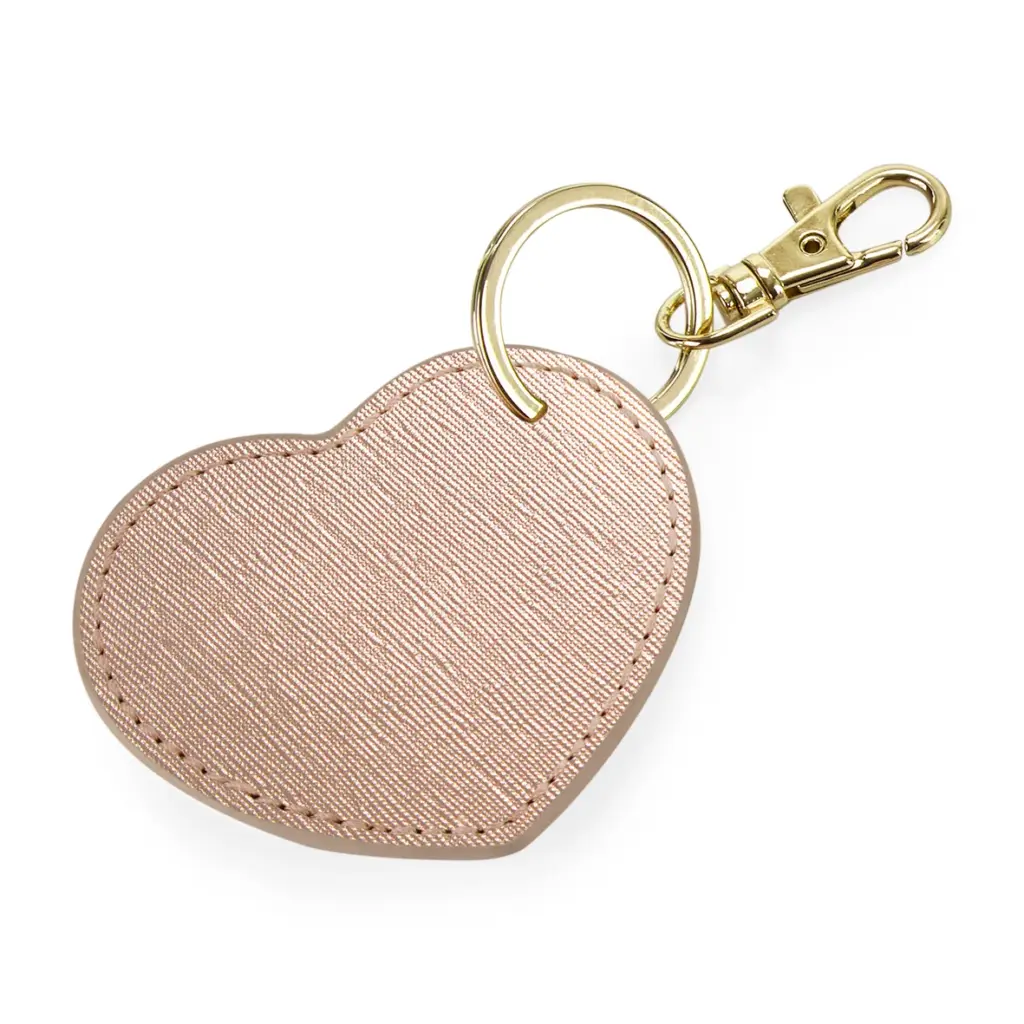 Hartvormige sleutelhanger, rose gold — productfoto 4