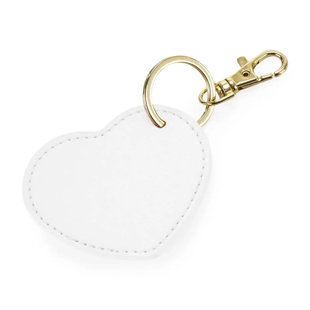 Hartvormige sleutelhanger, soft white — productfoto 6