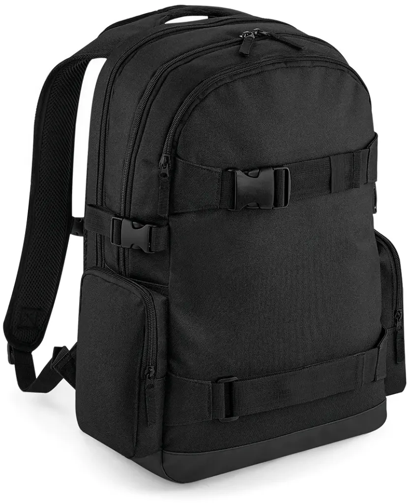 Old school skater rugzak, black — productfoto 5