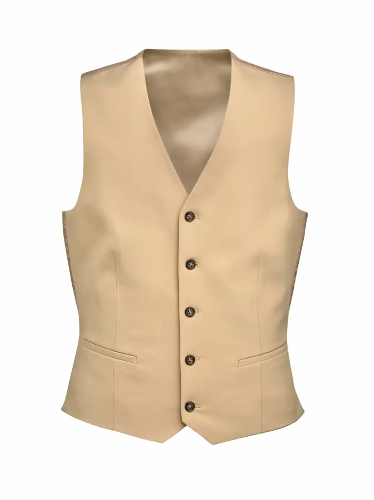 Herengilet George, getailleerde snit, sand — productfoto 4