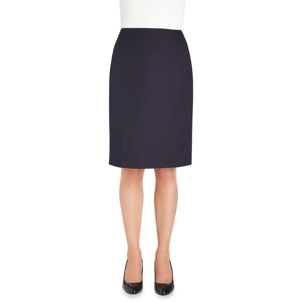 PS_BT2258_NAVY - Hidalgo Pluto Straight Rok, navy — productfoto 4