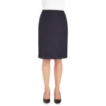 PS_BT2258_NAVY - Hidalgo Pluto Straight Rok, navy — productfoto 4
