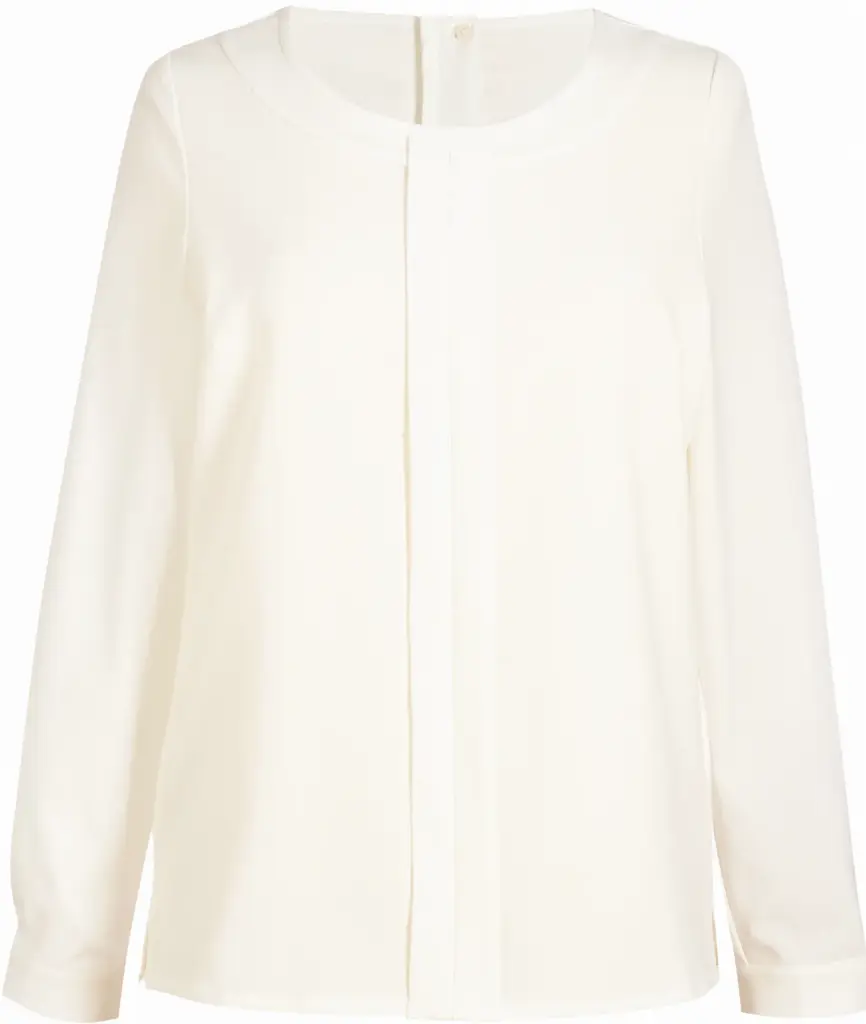 PS_BT2264_CREAM - Hidalgo Riola Crepe de Chine blouse, cream — productfoto 2