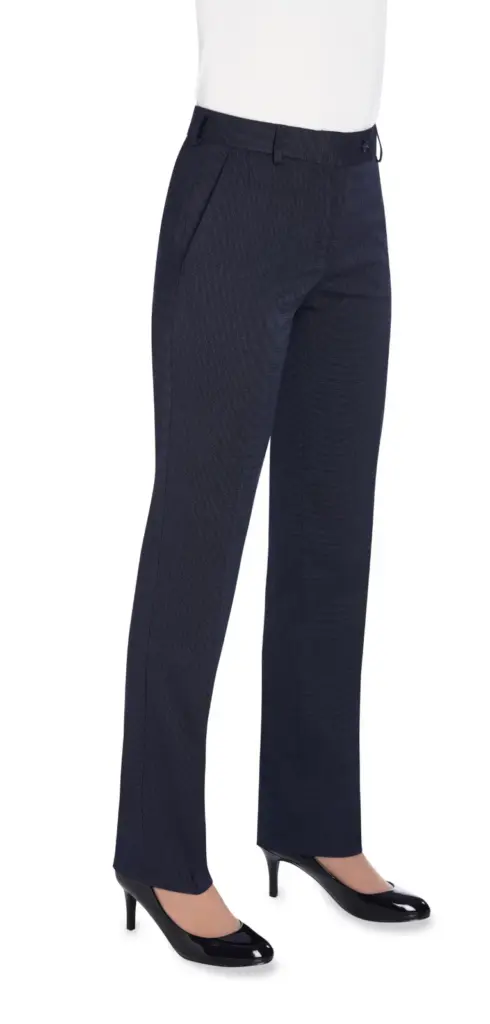 Pantalon Bianca, navy pin dot — productfoto 3