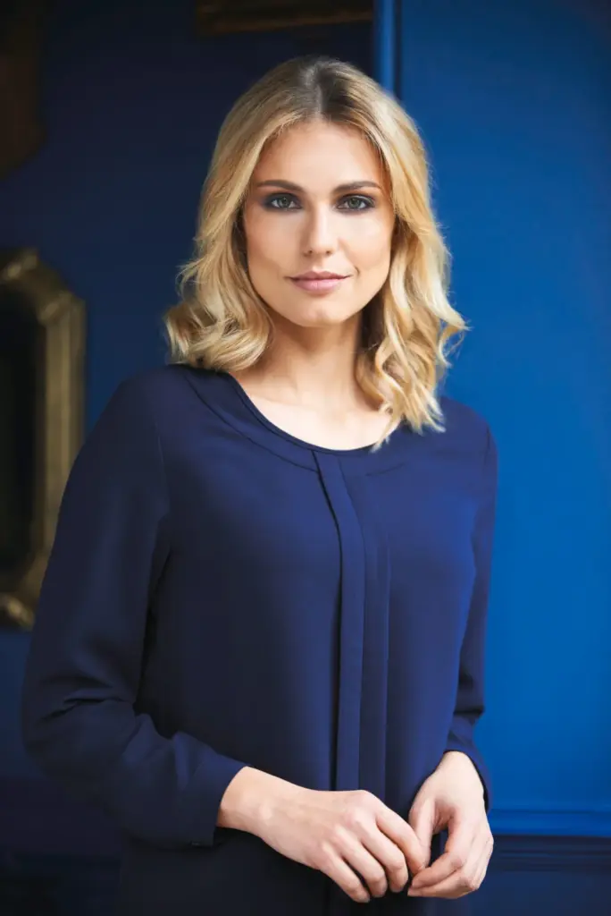 Blouse in Chinese crêpe Roma