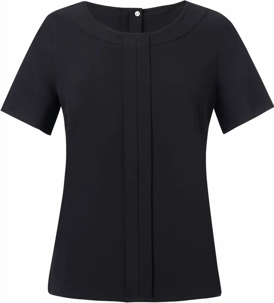 Blouse in Chinese crêpe VERONA, black — productfoto 2