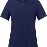 Blouse in Chinese crêpe VERONA, navy — productfoto 3