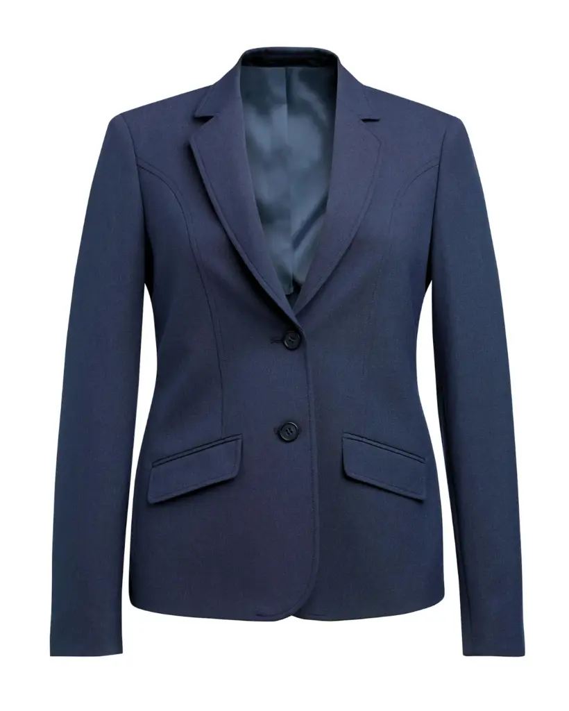 PS_BT2390_DENIM - Hidalgo-werbeartikel Dames Colbert Margot, getailleerde snit, denim — productfoto 3