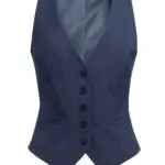 Damesgilet Béatrice, getailleerde snit, denim — productfoto 2