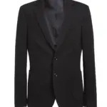 Jersey heren blazer, black — productfoto 4