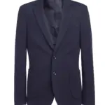 PS_BT4374_NAVY - Hidalgo-werbeartikel Jersey heren blazer, navy — productfoto 6