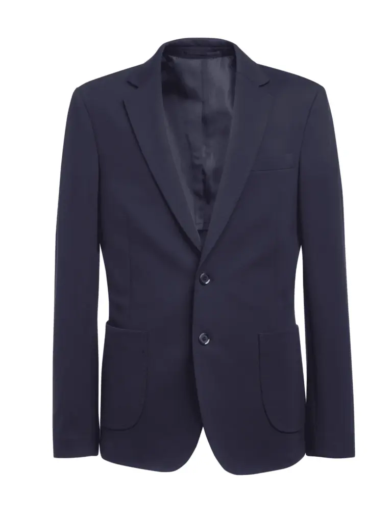 PS_BT4374_NAVY - Hidalgo-werbeartikel Jersey heren blazer, navy — productfoto 6