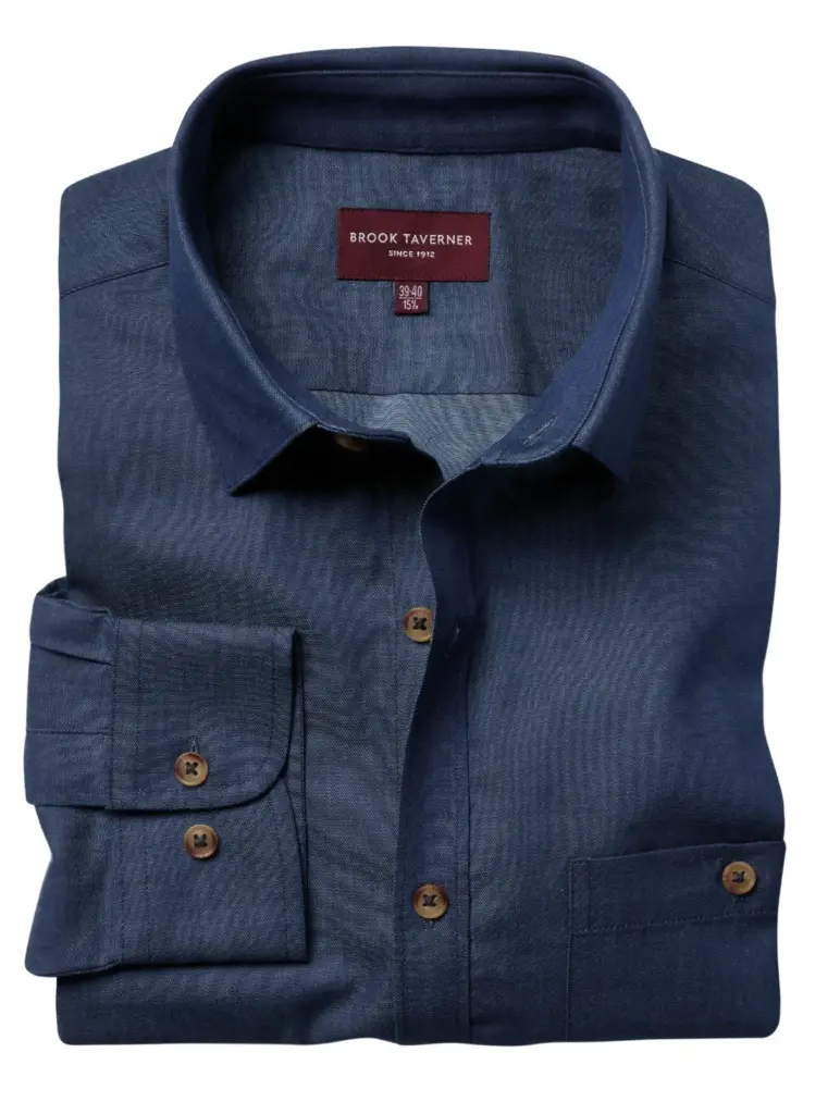 PS_BT7886-FF_DENIM - Hidalgo-werbeartikel Overhemd Jasper, denim — productfoto 2