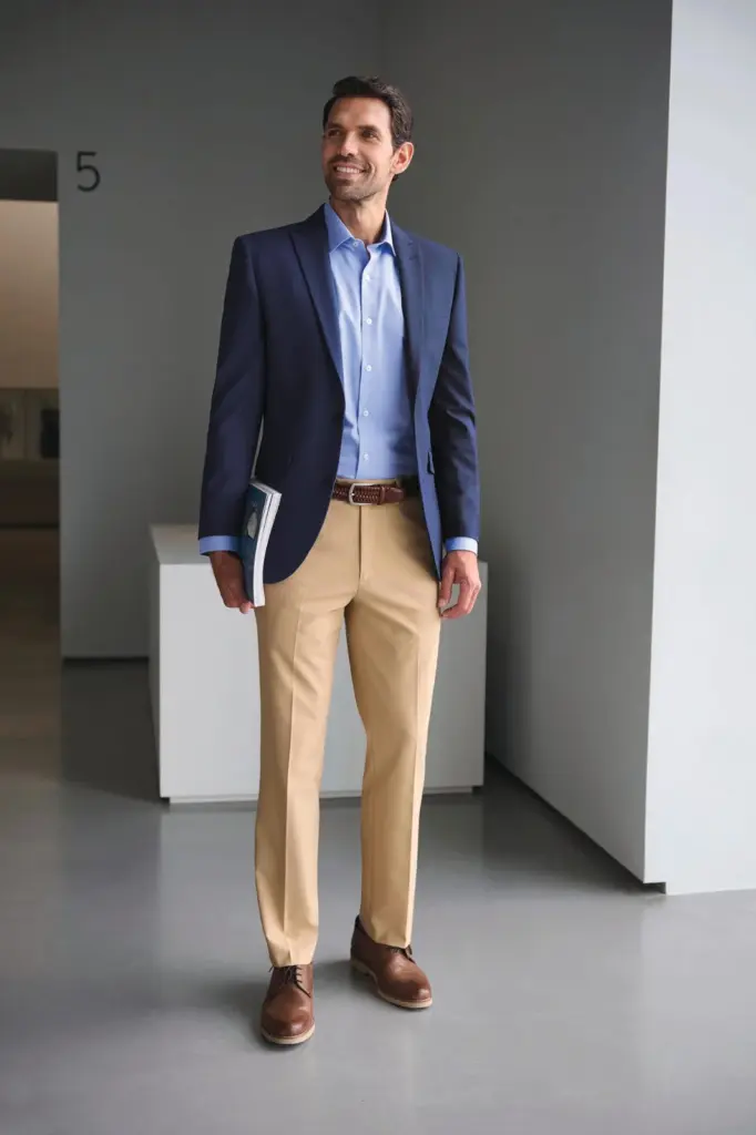 Heren Pantalon Oliver, getailleerde snit