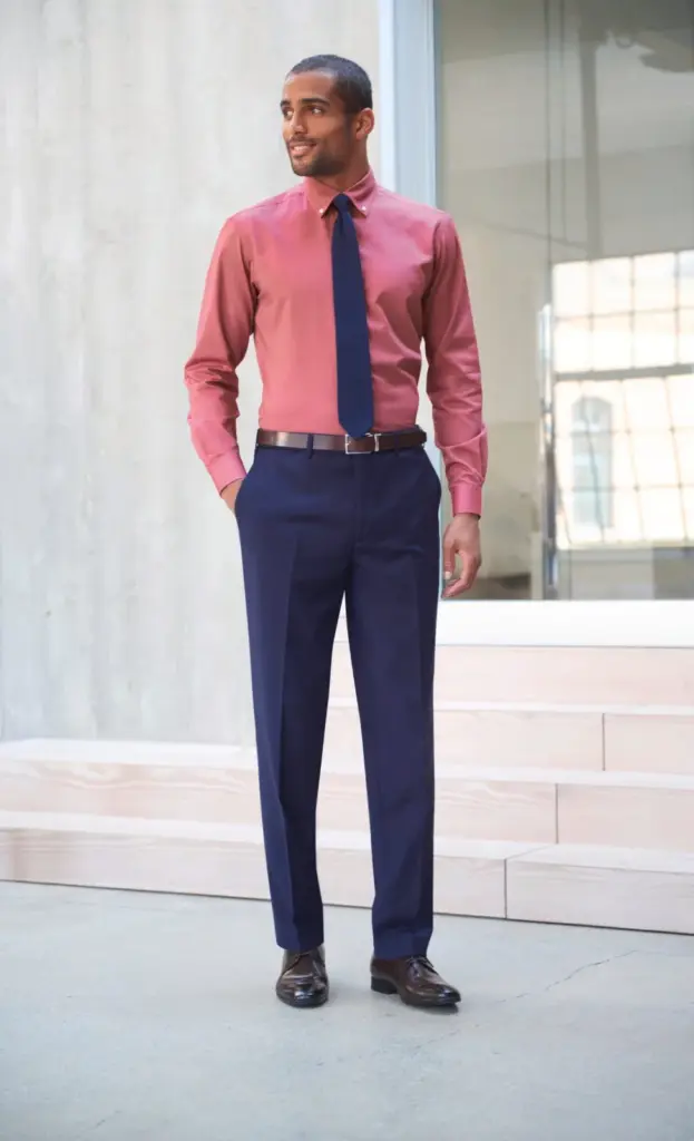 Flat front pantalon AVALINO