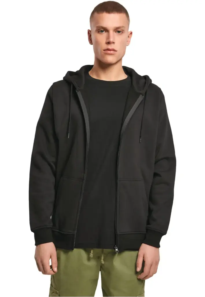 Zware hoodie met rits