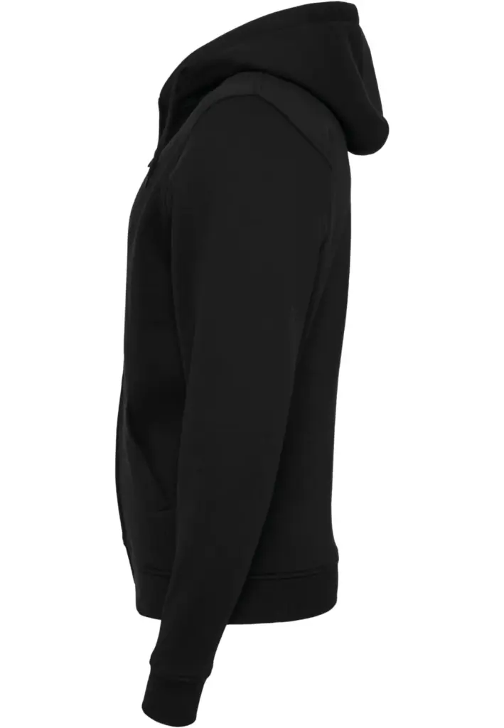 Zware hoodie met rits, black — productfoto 4