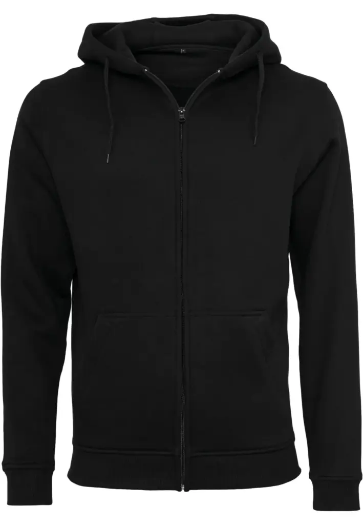 PS_BY012_BLACK - Hidalgo Zware hoodie met rits, black — productfoto 5